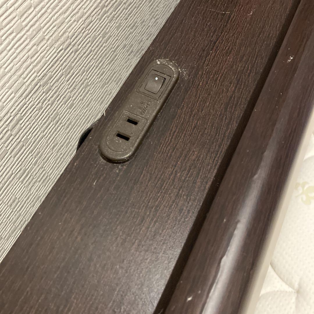 ニトリ　収納付きセミダブルベッド