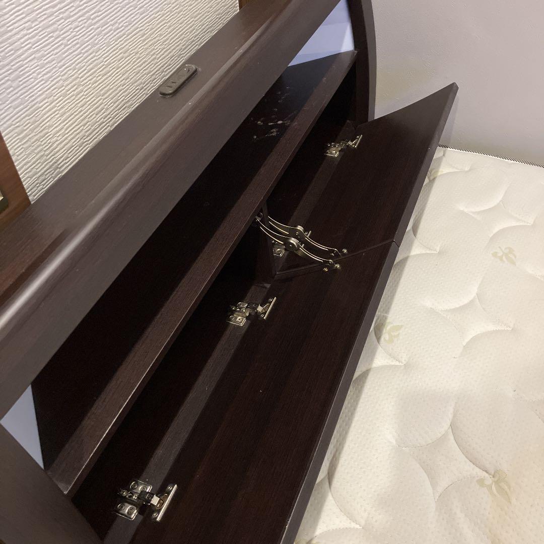 ニトリ　収納付きセミダブルベッド