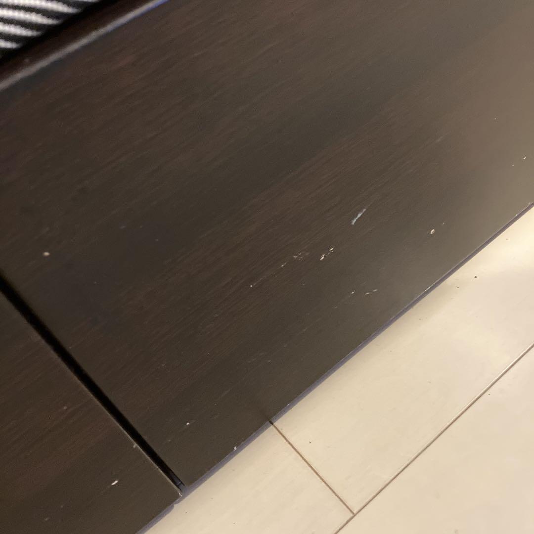 ニトリ　収納付きセミダブルベッド