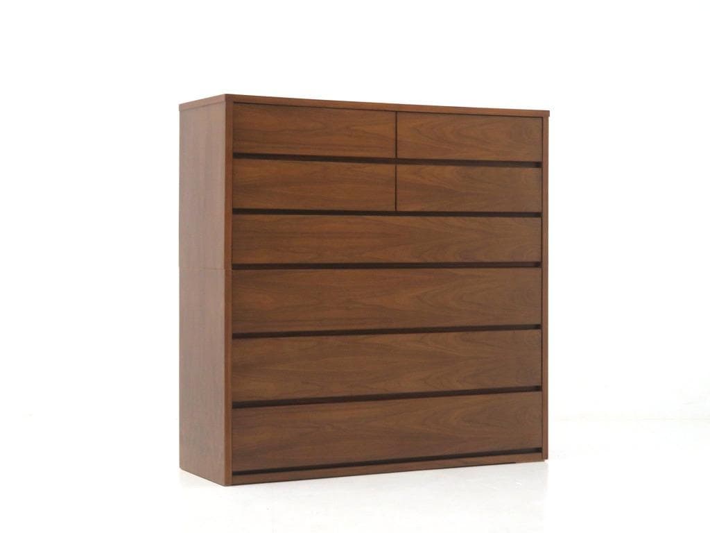 展示品　IDC大塚家具　ウォールナット　6段　チェスト　整理箪笥　タンス