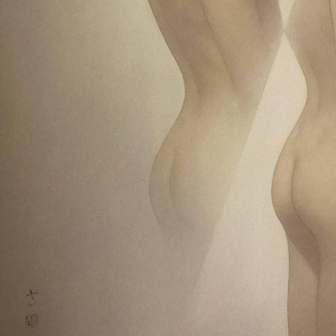 高塚省吾、【時間】、希少な額装用画集画、新品高級額 額装付、状態良好