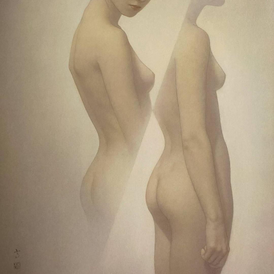 高塚省吾、【時間】、希少な額装用画集画、新品高級額 額装付、状態良好