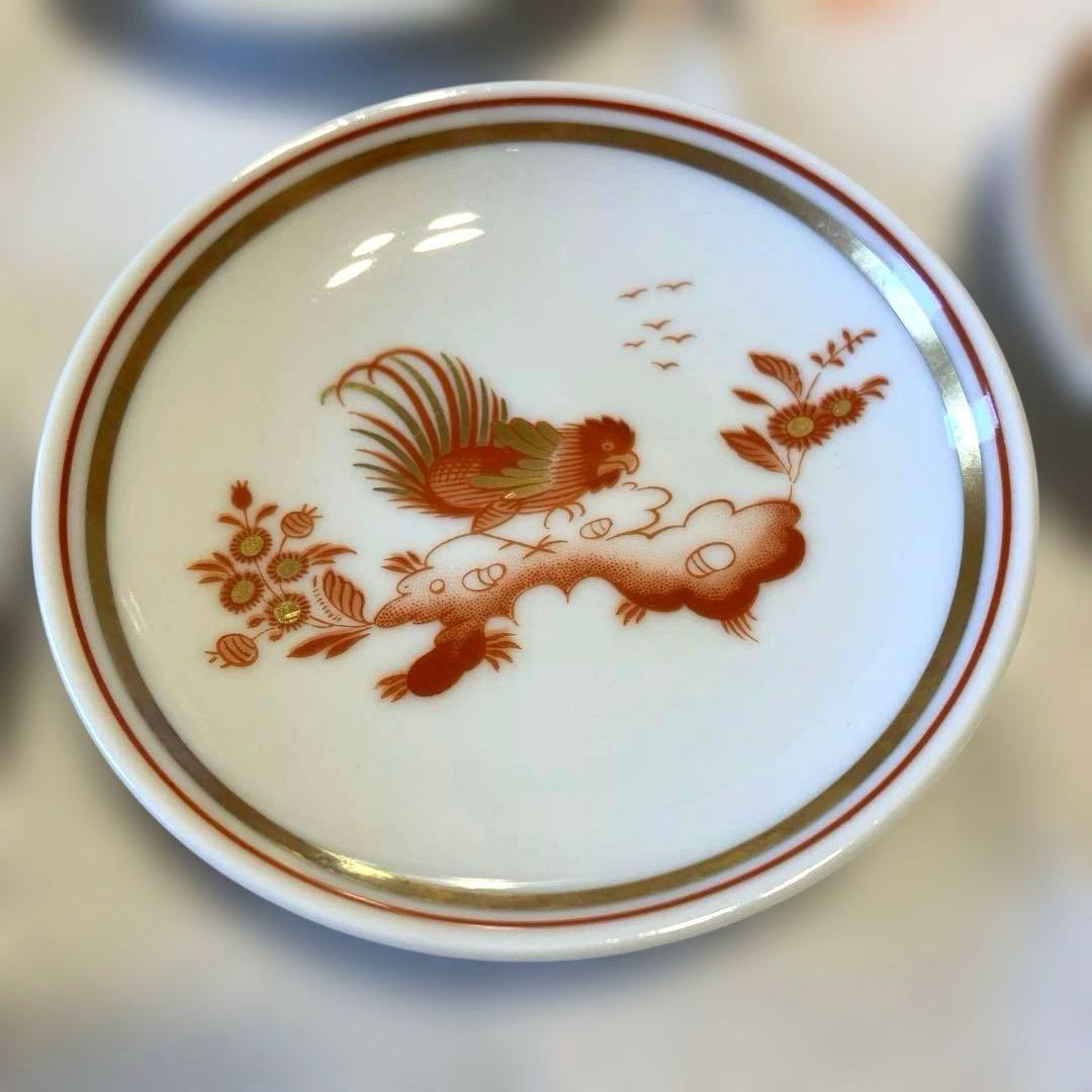 リチャード ジノリ レッドコック 小皿 5枚 ミルクポット