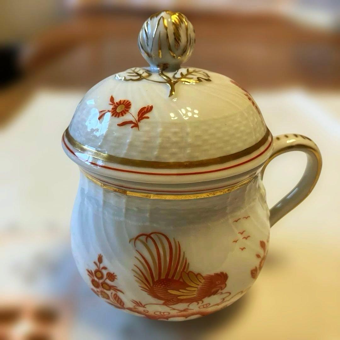 リチャード ジノリ レッドコック 小皿 5枚 ミルクポット