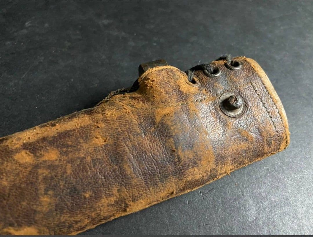 幕末〜明治】シャスポー銃剣 帝国陸軍 軍刀（模造刃朱塗り）革鞘軍刀拵