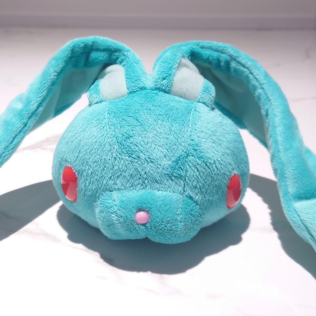 H*o様 チャックスGP 汎用うさぎ デュアルペンポーチ ターコイズブルー