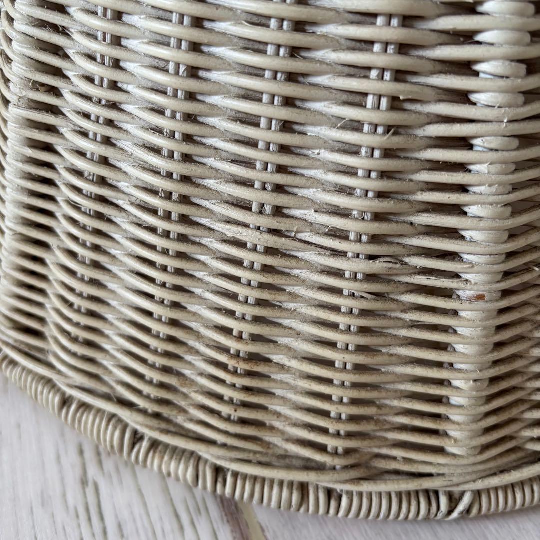 シェル ラタンテーブル　希少　アンティーク　サイドテーブル