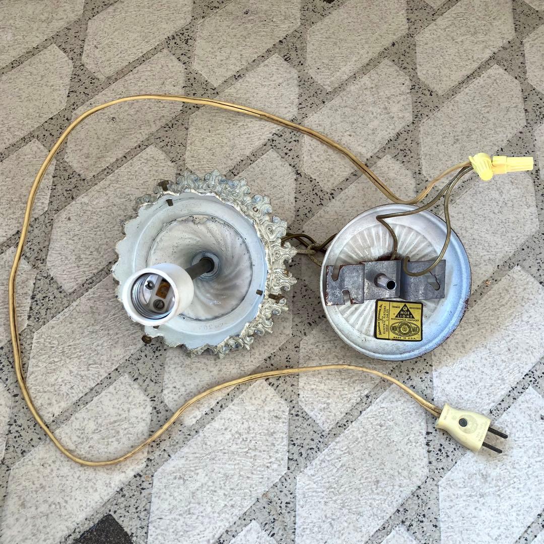 ヴィンテージ ハンギング ランプ / ガラスシェード