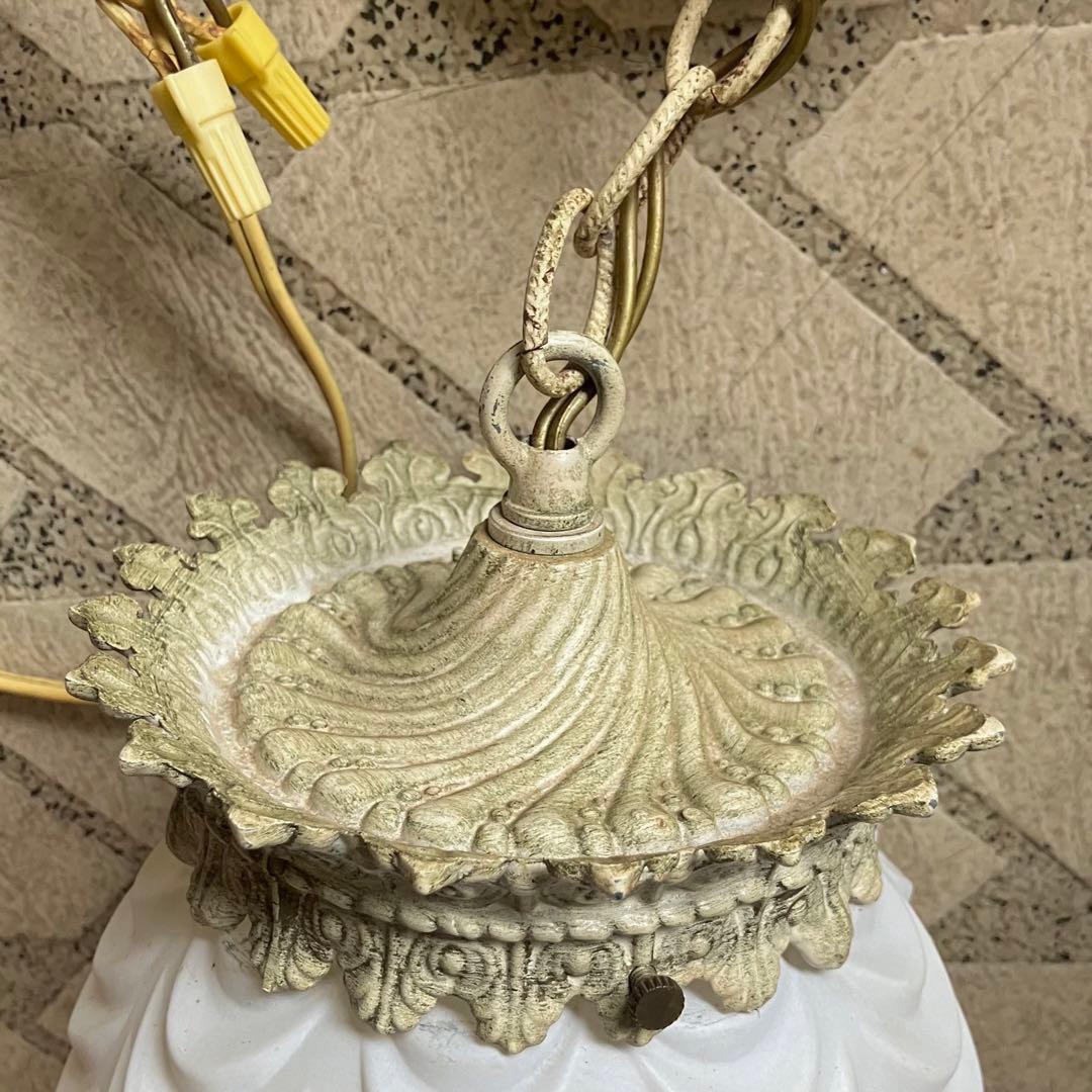 ヴィンテージ ハンギング ランプ / ガラスシェード