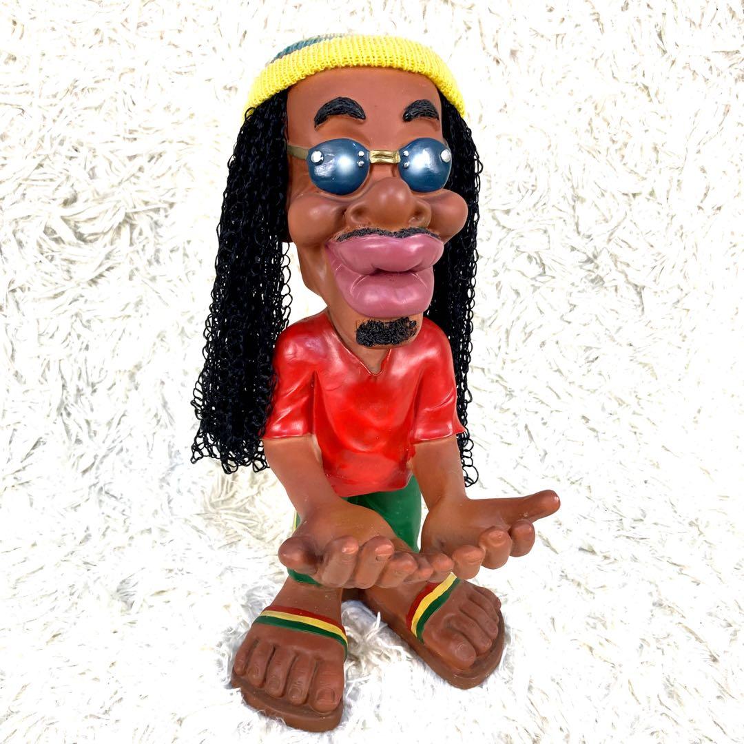 激レア】ボブ.マーリー ラスタマン レゲエ 陶器 置物 大きい 32㎝ 希少
