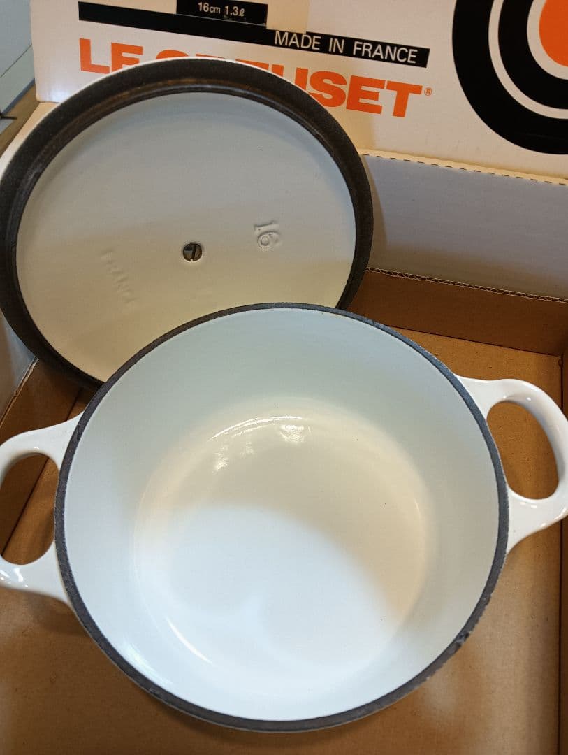 LE CREUSET Cocotte Ronde 16cm ホワイト