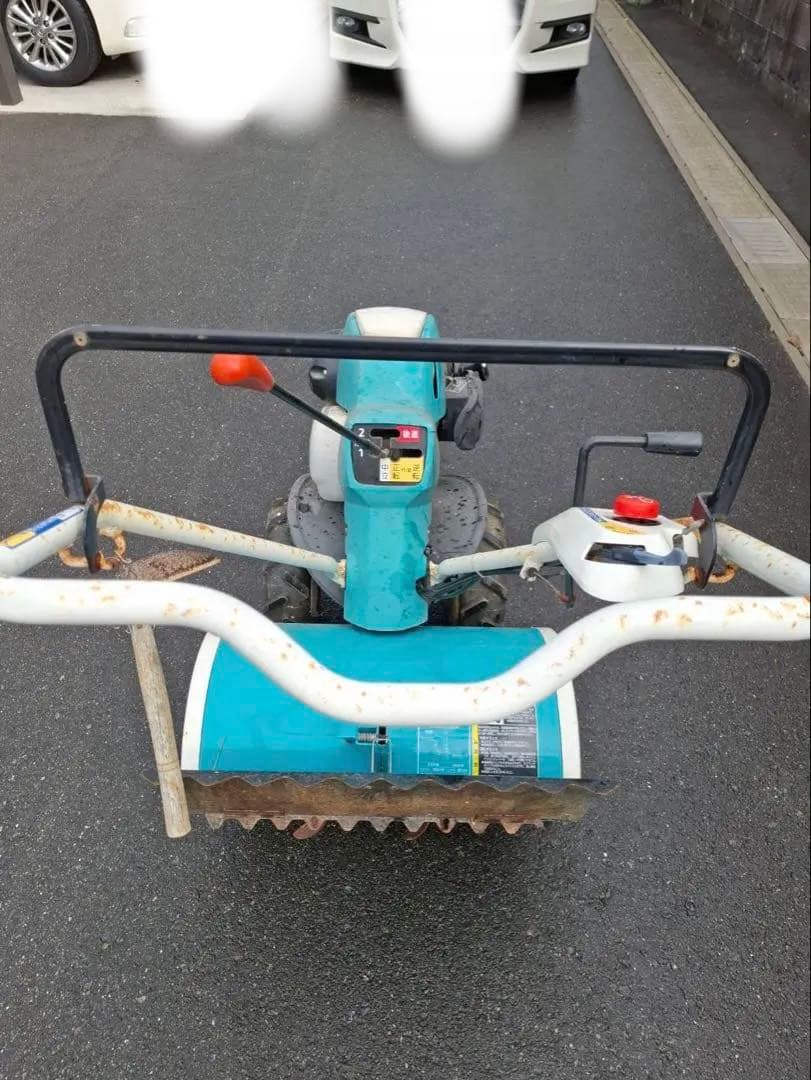 クボタ TR6000 陽菜 ミニ耕運機 ブルー溝浚器 付き - メルカリ