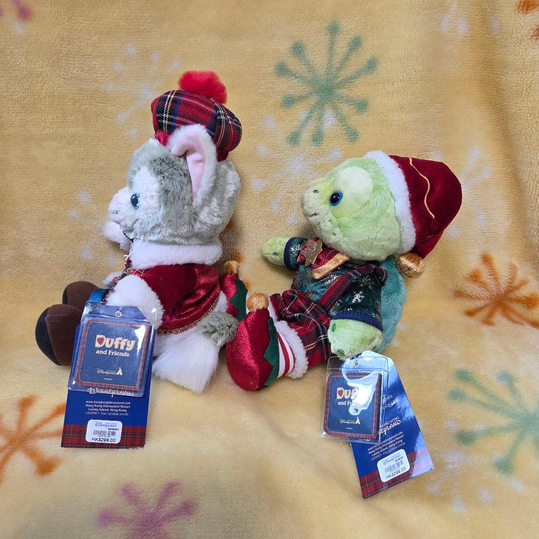 香港ディズニー クリスマス ジェラトーニ オルメル ぬいぐるみ 2体セット