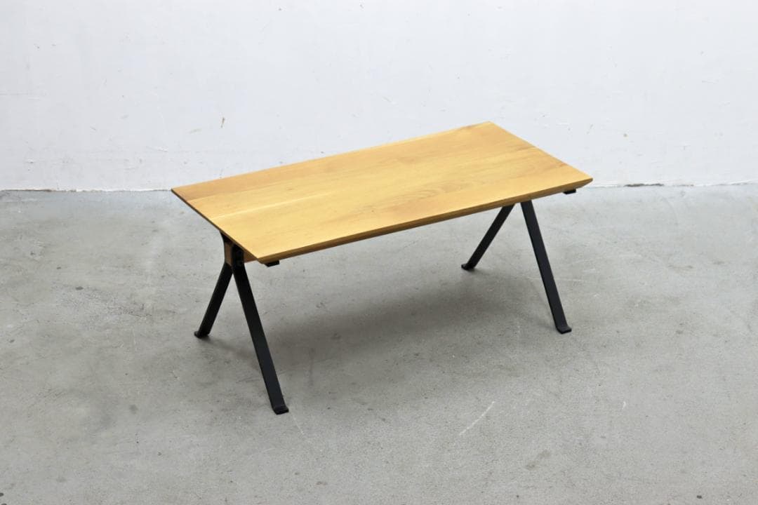 ライフファニチャー SP オーク無垢材 アイアン センターテーブル