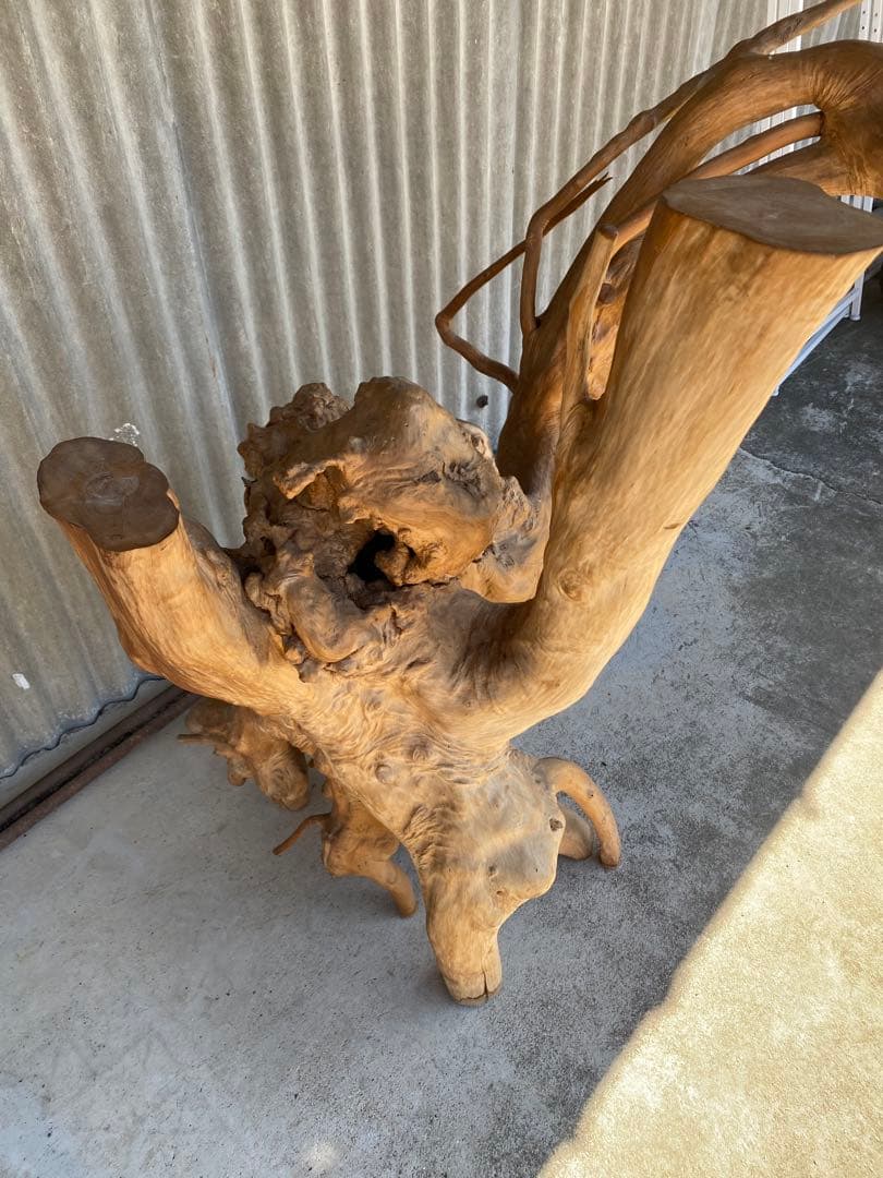 木の根 大型　花台　天然木　床の間　飾り台　オブジェ 和風　置物　木製