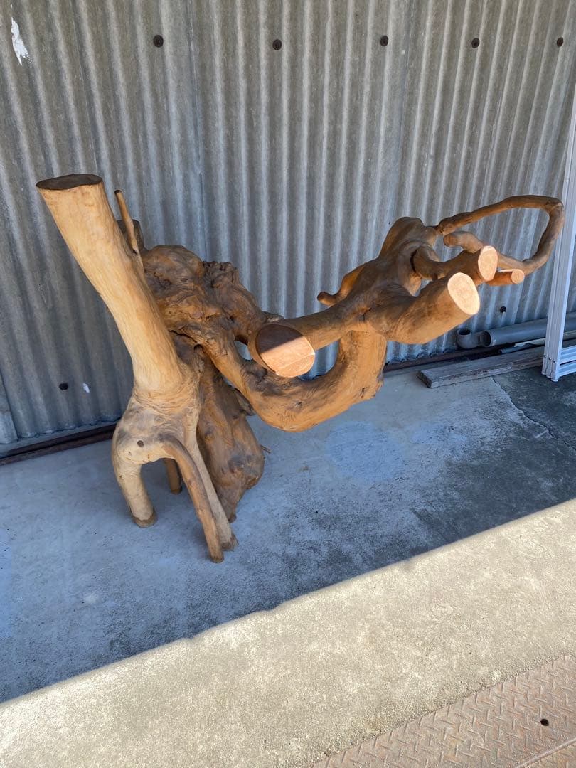 木の根 大型　花台　天然木　床の間　飾り台　オブジェ 和風　置物　木製