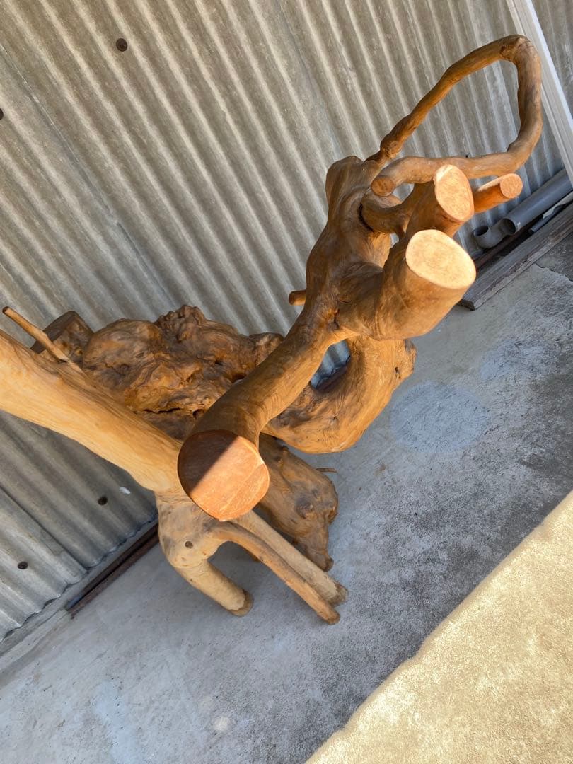 木の根 大型　花台　天然木　床の間　飾り台　オブジェ 和風　置物　木製