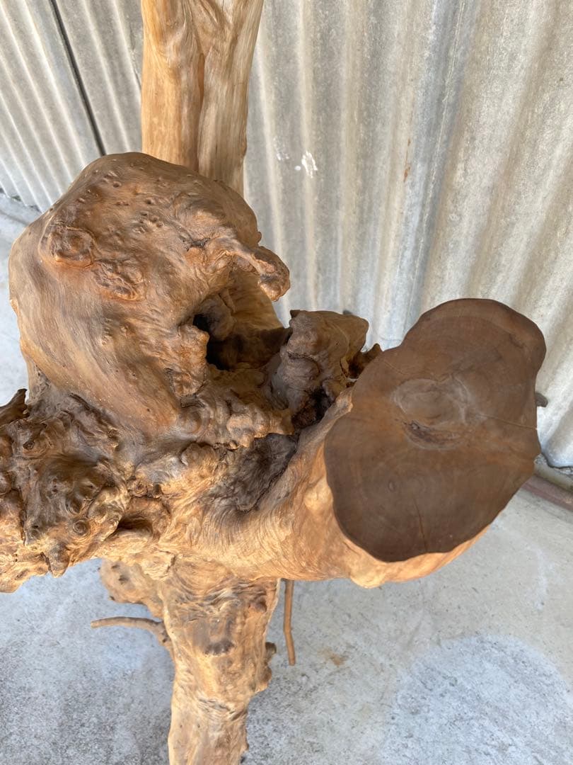 木の根 大型　花台　天然木　床の間　飾り台　オブジェ 和風　置物　木製
