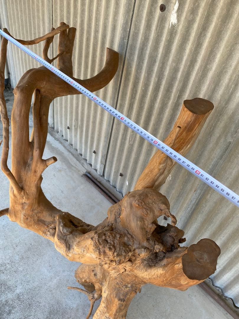 木の根 大型　花台　天然木　床の間　飾り台　オブジェ 和風　置物　木製