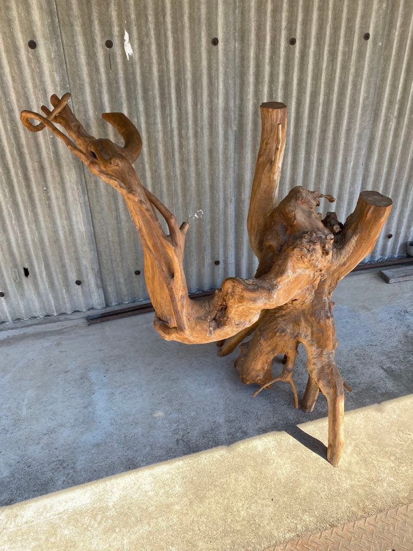 木の根 大型　花台　天然木　床の間　飾り台　オブジェ 和風　置物　木製