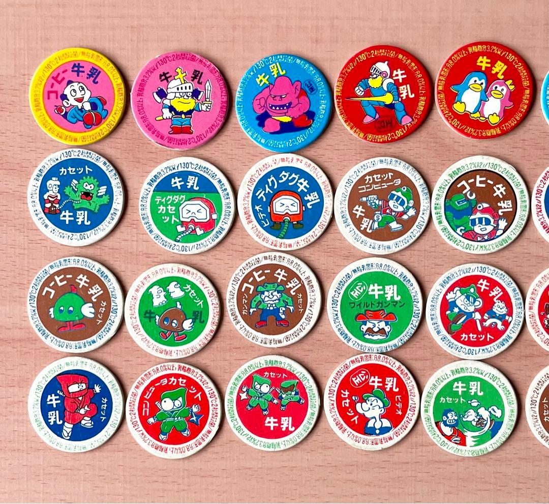 40枚 ファミコン メンコ 牛乳キャップ 80年代 昭和レトロ ミルク