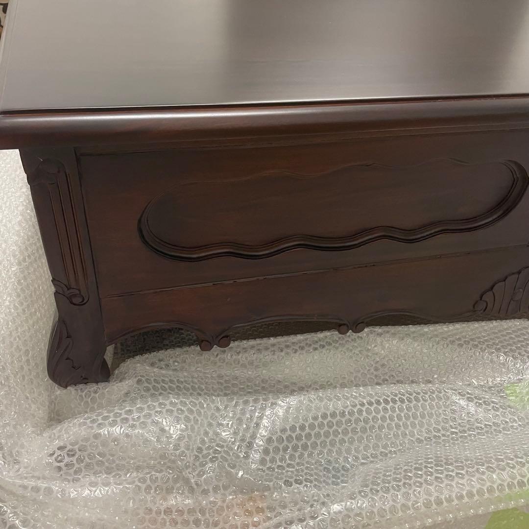 新品❗️マホガニー ジョージアン リビング ローテーブル 猫足 ロカイユ