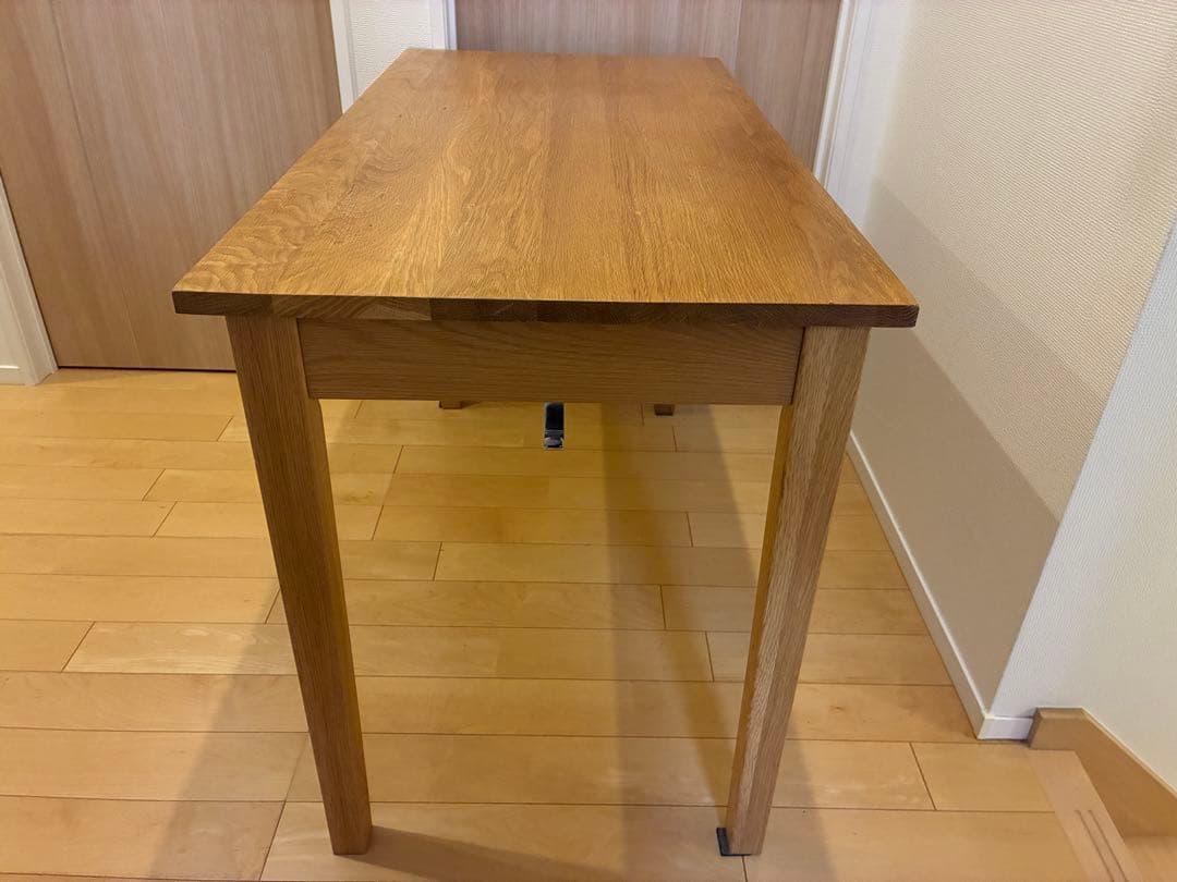 無印良品 引き出し付きオーク材　幅110cm