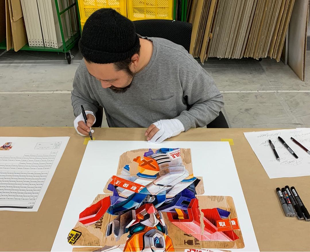 TENGAone BMA-001_P 直筆サイン入り 村上隆 版画 限定100枚 - メルカリ