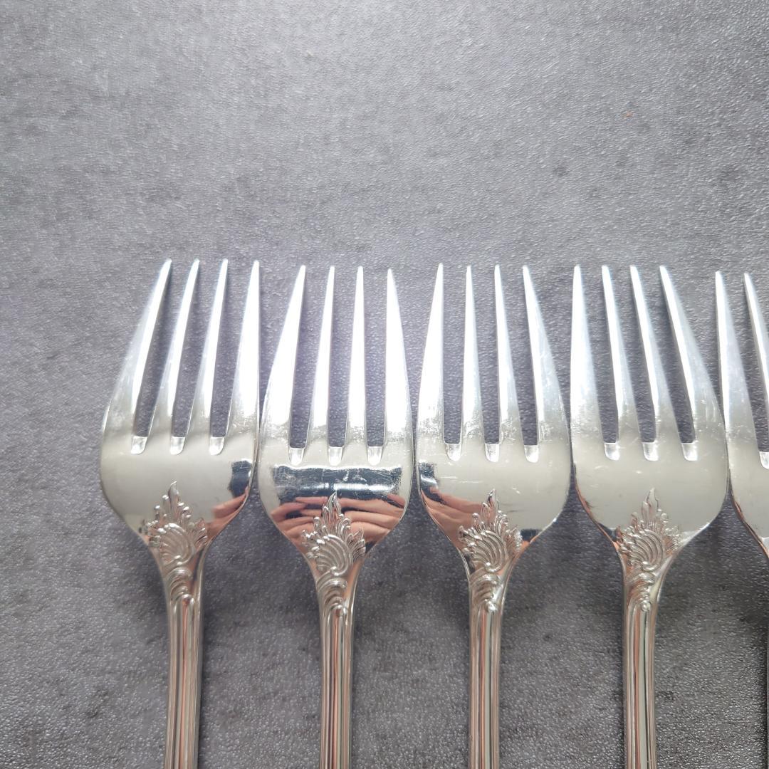 美品 希少 クリストフル マルリー サラダフォーク 6点