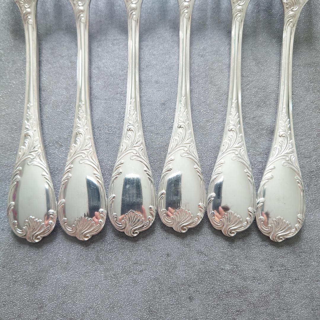 美品 希少 クリストフル マルリー サラダフォーク 6点