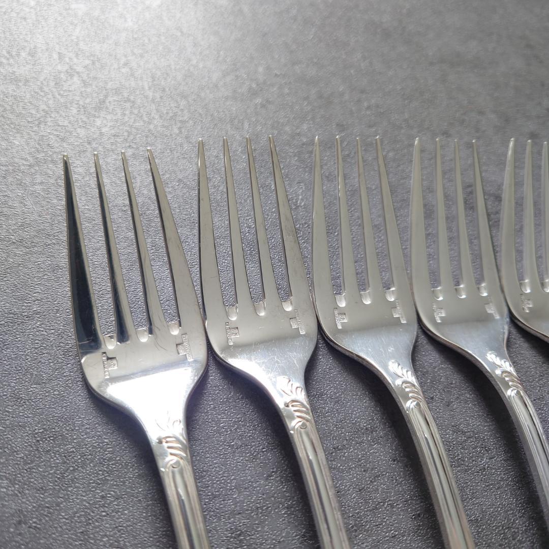 美品 希少 クリストフル マルリー サラダフォーク 6点