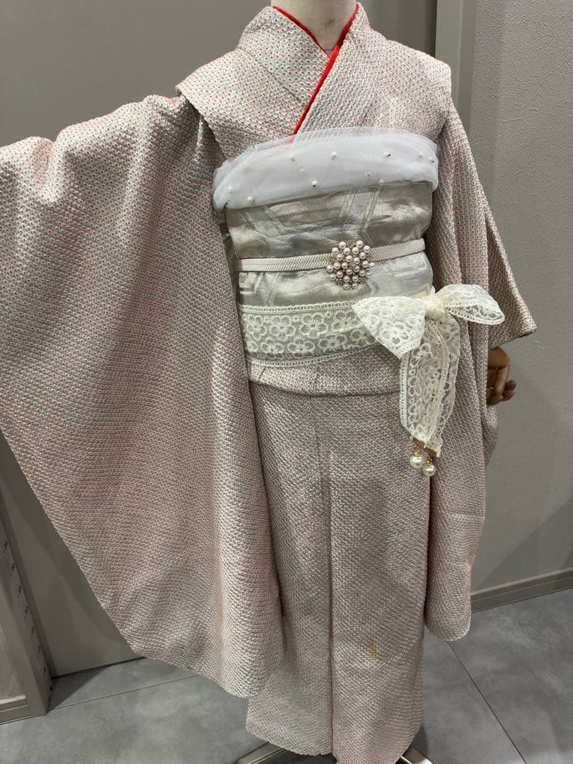 高級　総絞り　着物　フルセット　七五三　7歳