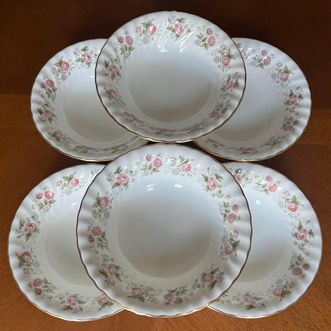 【美品】英国製　ミントン★スプリングブーケ★サラダボウル　６個