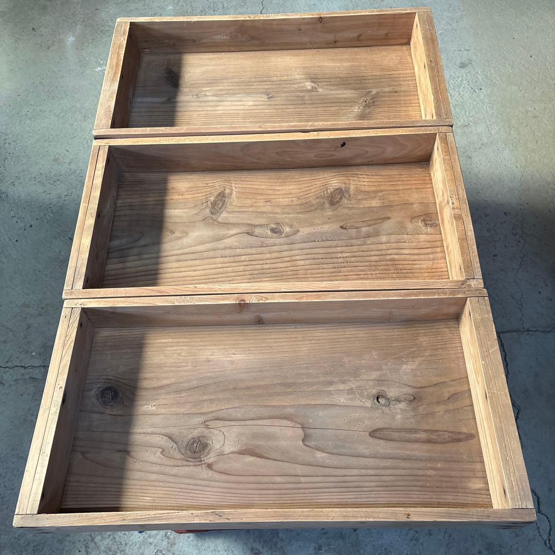 もろぶた 木箱 餅箱5箱 蓋1枚 ばんじゅう 昭和レトロ 名前入り - メルカリ