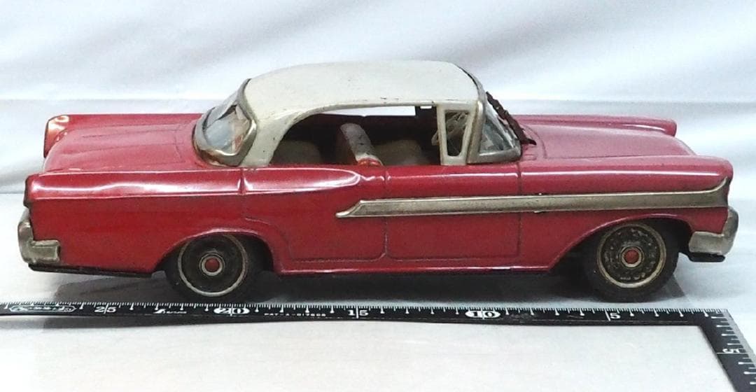 米澤【 マーキュリー モントクリア赤ワイパー連動】tinブリキtoy car箱無