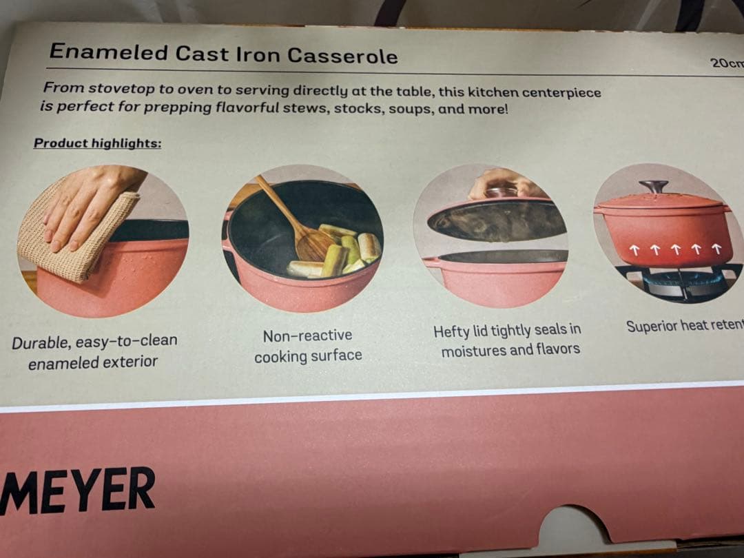 公式SOLDOUT 新品MEYERディズニー♡キャストアイアン両手鍋