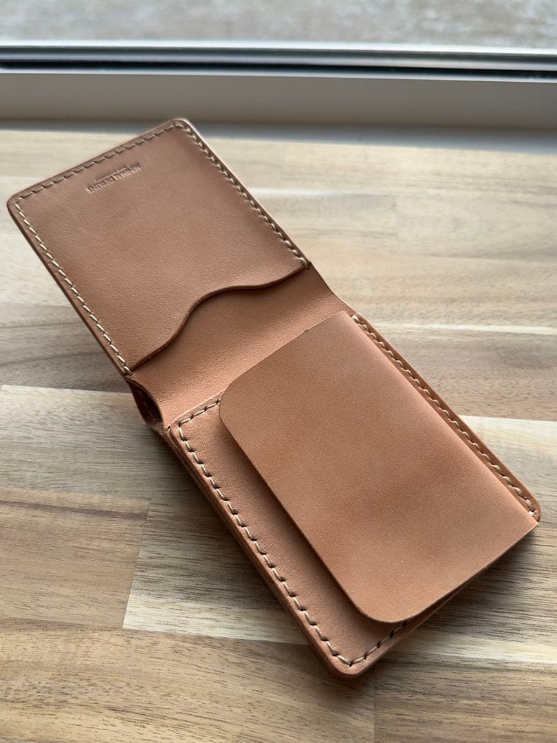 本革 栃木サドルレザー 二つ折り財布