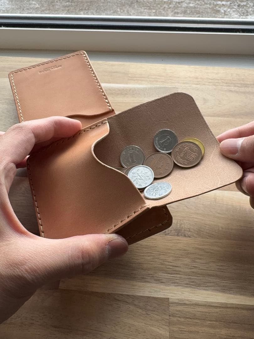 本革 栃木サドルレザー 二つ折り財布