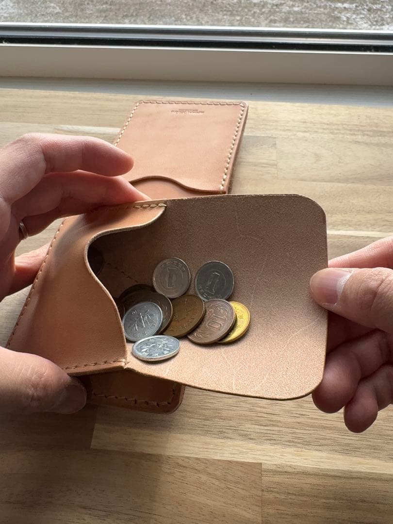 本革 栃木サドルレザー 二つ折り財布