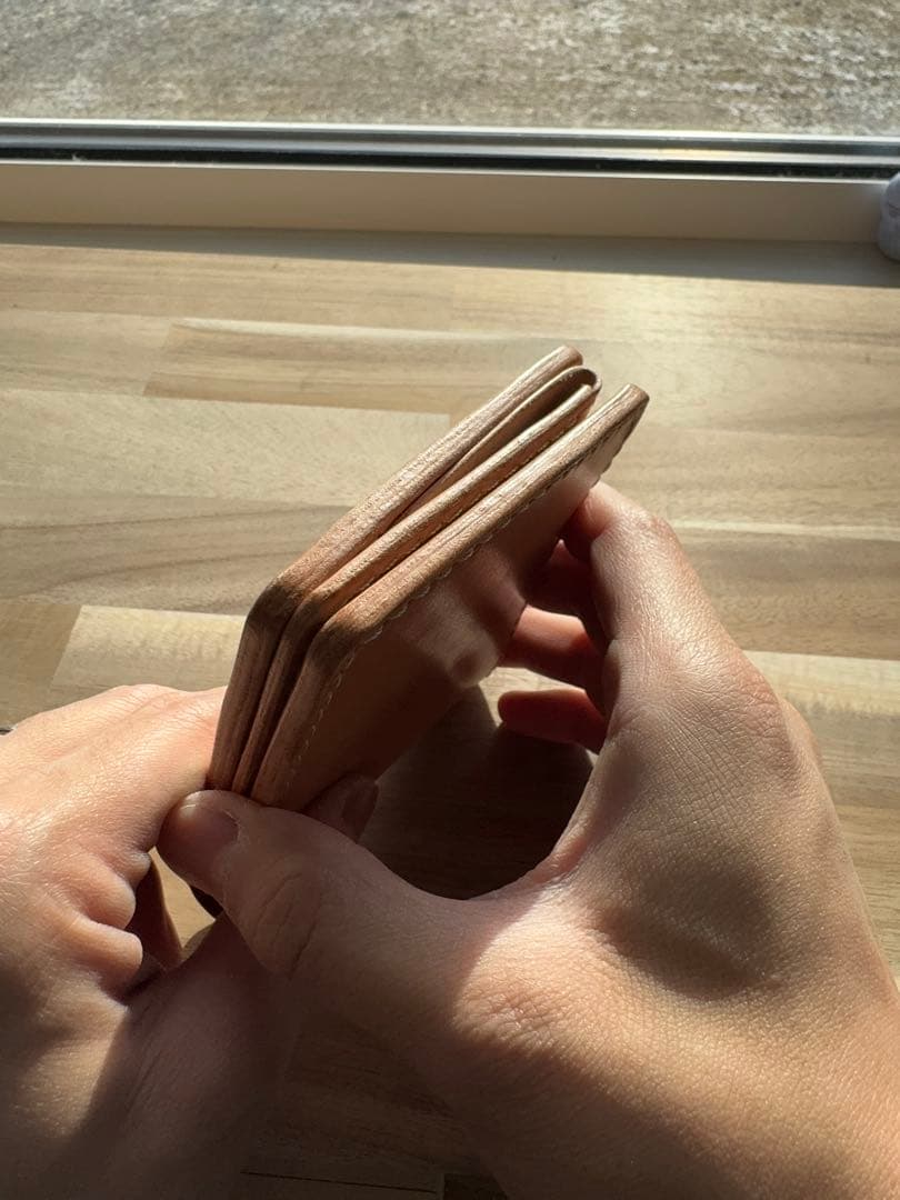 本革 栃木サドルレザー 二つ折り財布