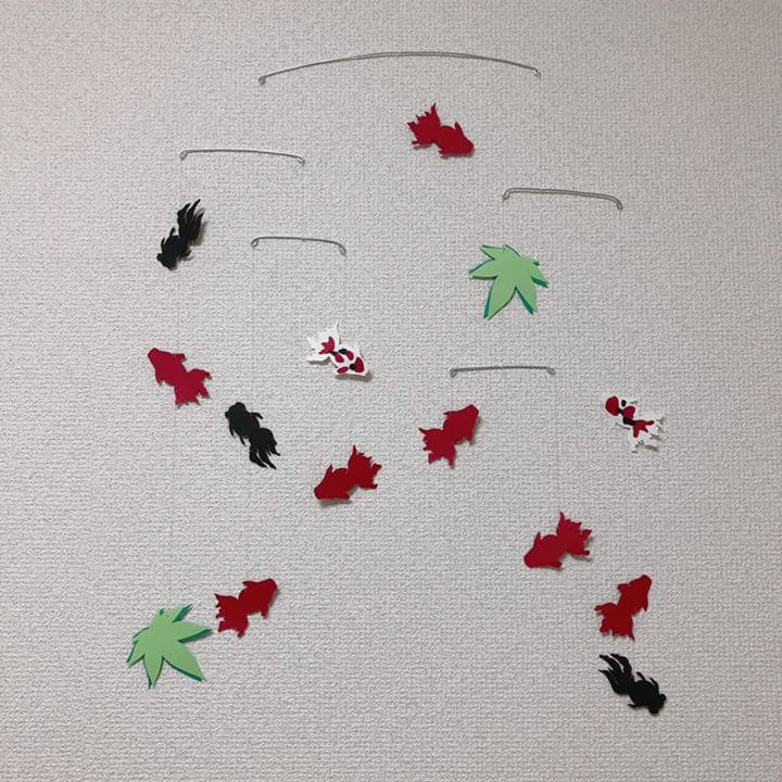 ハンドメイドモビール☺︎ ☁︎金魚の池☁︎ 【SOLD】