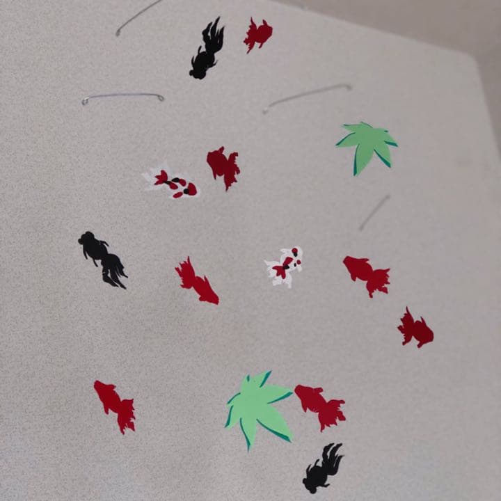 ハンドメイドモビール☺︎ ☁︎金魚の池☁︎ 【SOLD】