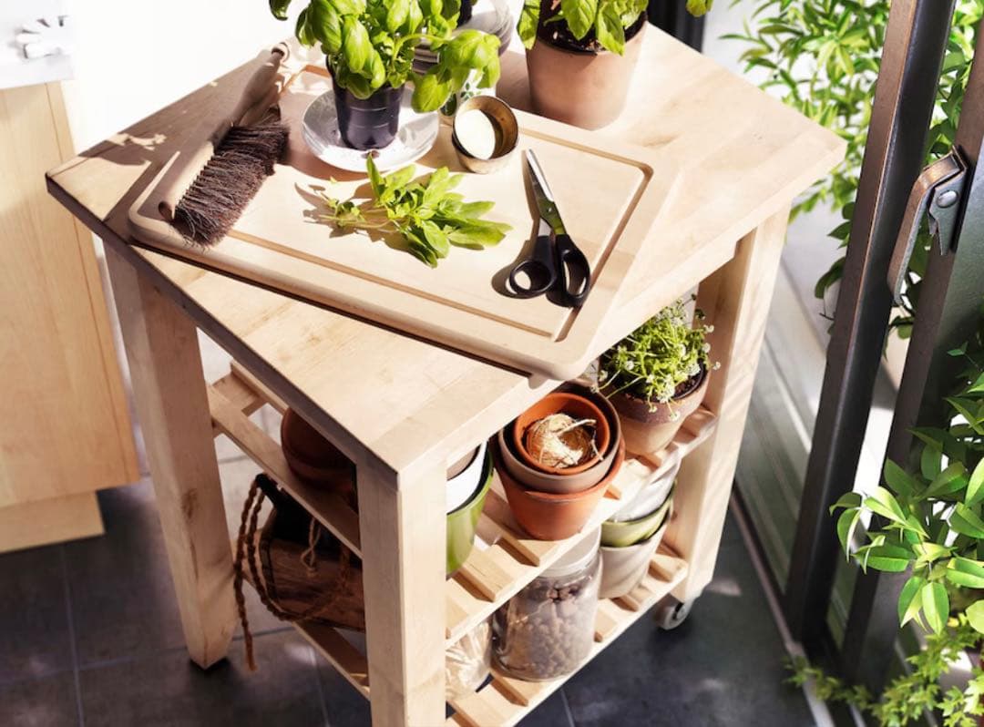 【IKEA】BEKVÄM ベクヴェーム 木製ワゴン