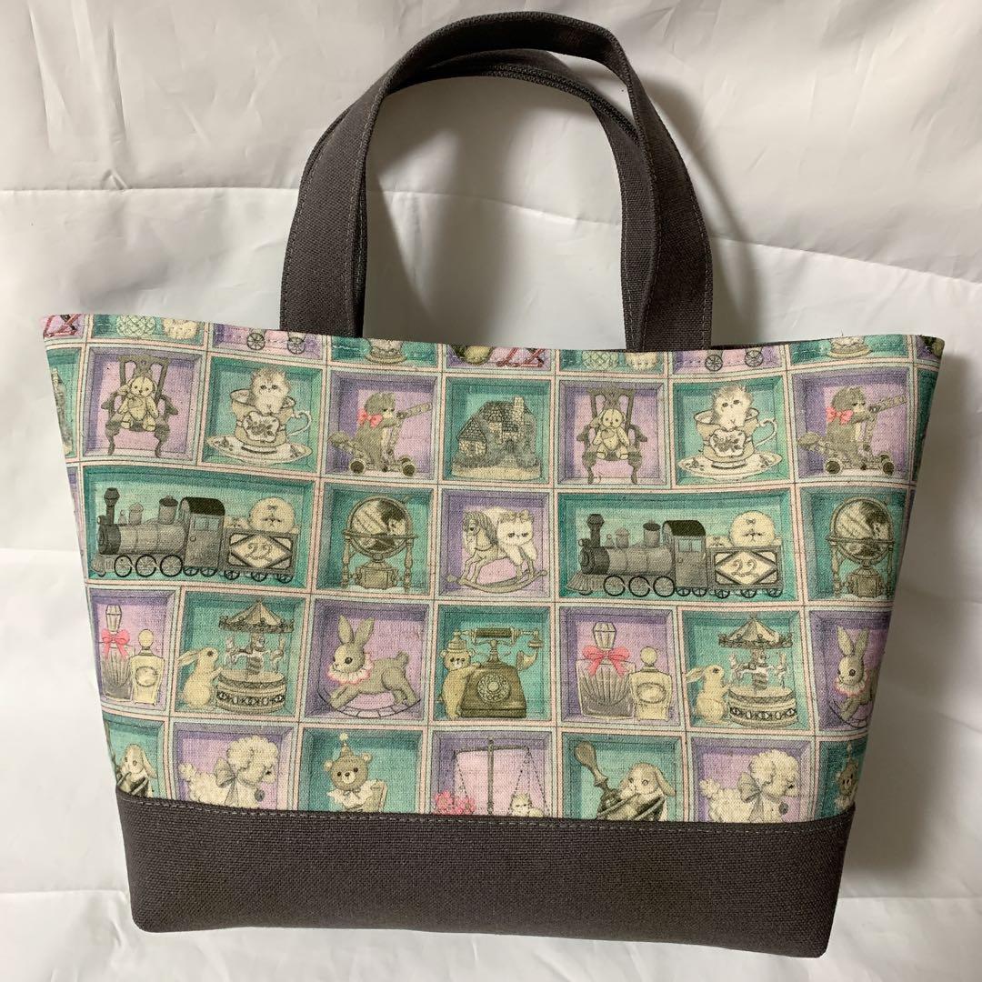 ユキエモン　yukiemon ハンドメイド　トートバッグ　ランチトート　TOY