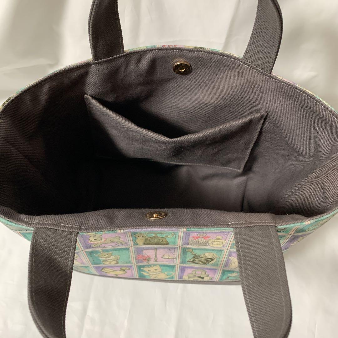 ユキエモン　yukiemon ハンドメイド　トートバッグ　ランチトート　TOY