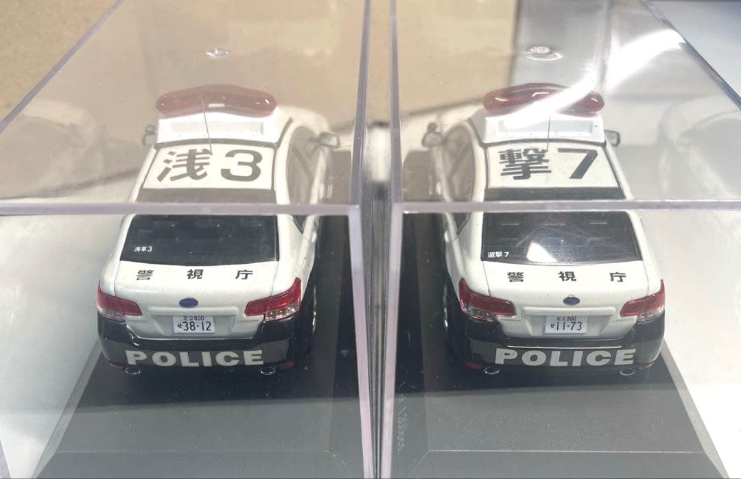 レイズ 1/43 レガシーB4 2.5GT パトカー 警視庁　2台セット