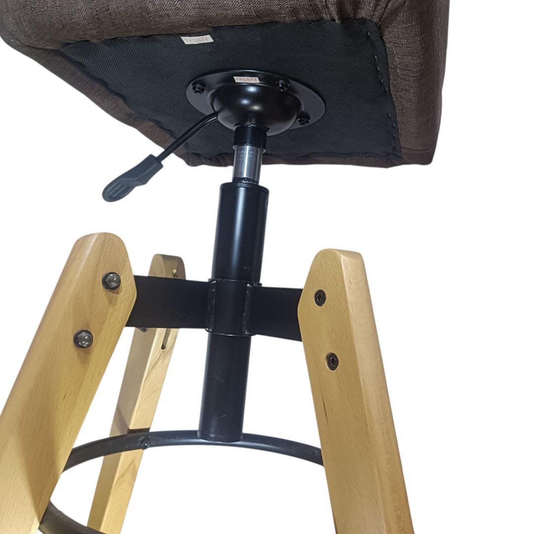 福岡大川大商産業製 カウンターチェア 昇降式 回転 高さ調整可 - メルカリ