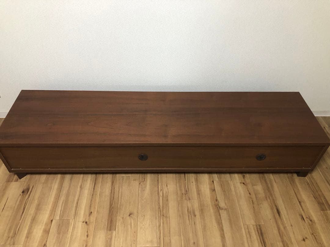 ブラウン木製テレビ台 引き出し付き