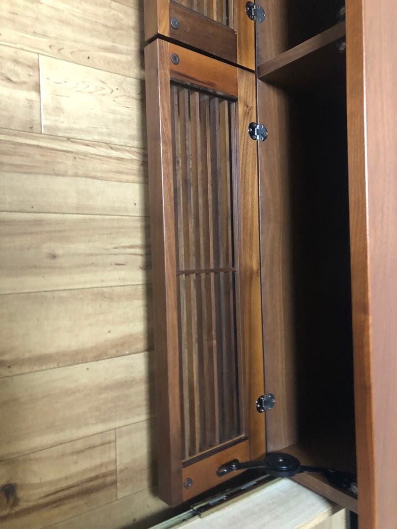 ブラウン木製テレビ台 引き出し付き