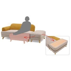 【組み合わせ自由自在なソファベッド】 SB-ココ DGRY ダークグレー